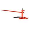 VEVOR 49" Hay Spear, Bale Spears 1600lbs Loading Capacity, Three-Point Hitch Tractor Attachment with 2pcs 17.5" Stabilizer Spears