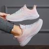 Tênis Casuais Fitness Quatro Estações Femininos Sapatos Macios Antiderrapantes para Corrida Ladies Tecido Fly Respirável Tênis de Atletismo para Corrida
