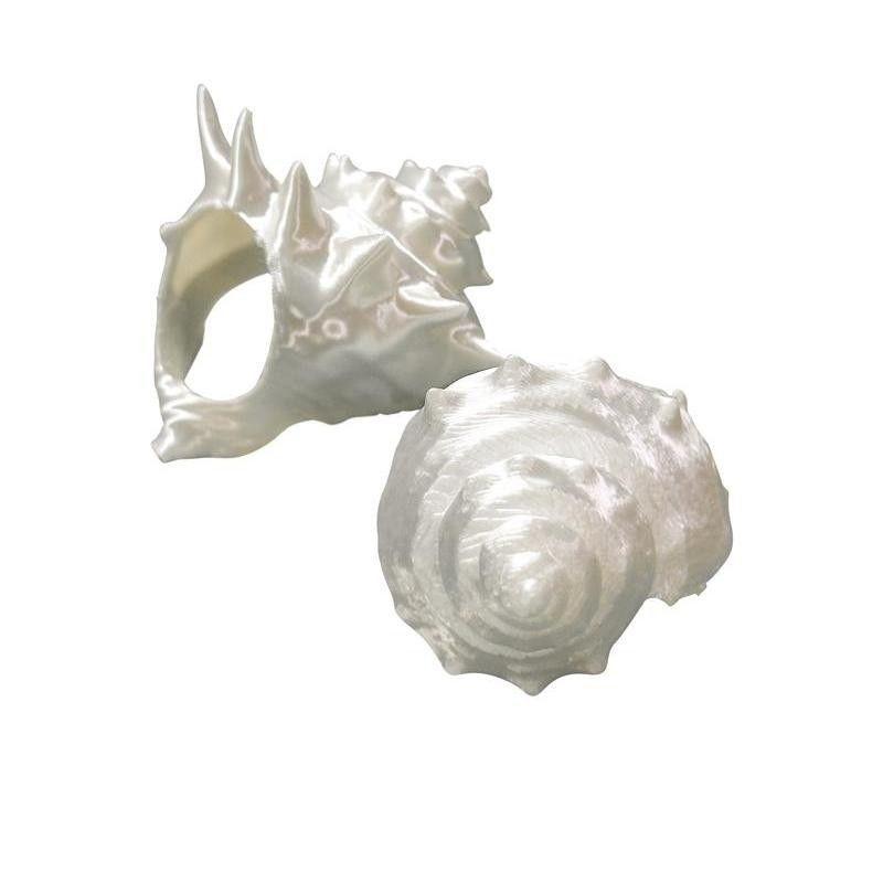 Bohemian Thorn Design Ring White Resin Starfish Shell Creative Seaside Jewelry for Women Daily Casual Wear