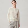 2026 Autumn/Winter Women's Cashmere Cardigan - Round Neck, Cute Style with Three Flower Design, Single-Breasted Jacket