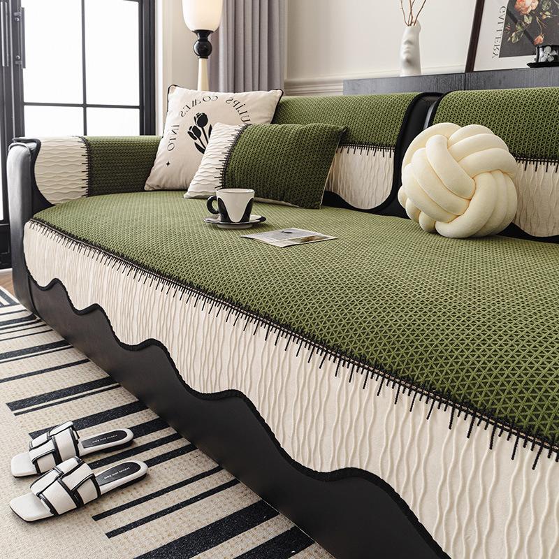 Chenille Irregular Sofa Cover Four Seasons Universal Non-Slip New Style Irregular Sofa Cover Versatile Cushion Light Luxury