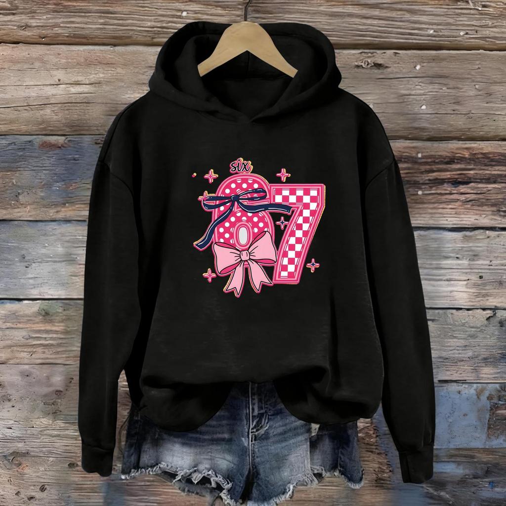 Women's Fashion Daily Versatile Casual Sweatshirts Long Sleeve Hooded Top Sweatshirts