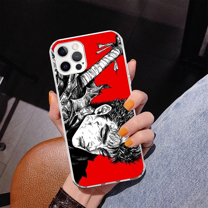 G-Guts B-Berserks Anime Phone Case For iPhone 17 Air 16 Pro Max 16E 15 + 14 Plus 11 12 13 Mini 7 8 SE Gift Print Cover Fundas
