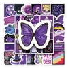55PCS Purple Tone VSCO Waterproof Stickers for Laptop, Suitcase, Car