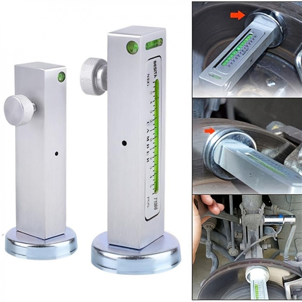 Car Magnetic Level Gauge - 1pc, Four Wheel Positioning, Camber Adjustment Aid Tool with Magnet