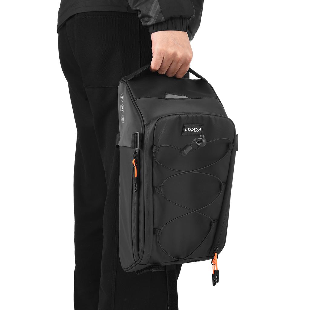 Geantă pentru bicicletă 3 în 1 Geantă reflectorizată pentru șa pentru bicicletă Geantă impermeabilă pentru suport spate pentru bicicletă cu curea de umăr