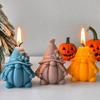 Nonstick Silicone Pumpkin Gnome Mold Figures Moulds Perfect for Crafting Enthusiasts Making Candle Soaps or Ice Cubes