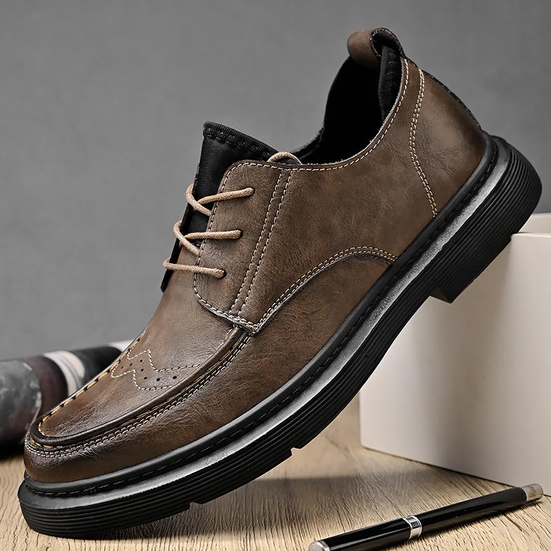 

Fashion Handmade Men Casual Footwear Outdoor Skate Shoes Men Hot Sale Male Comfortable Walking Shoe Luxury Brand Mens All-match Sneakers 38 коричневый