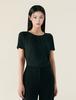 ROEM Basic Round Neck Short Sleeve Blouse Rmblg24R03