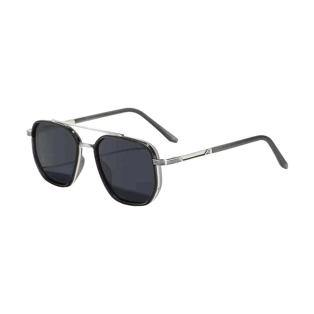 Heren Semi-metalen Oversized Vierkante Zonnebril TR90 Gepolariseerd Mode Retro Bril