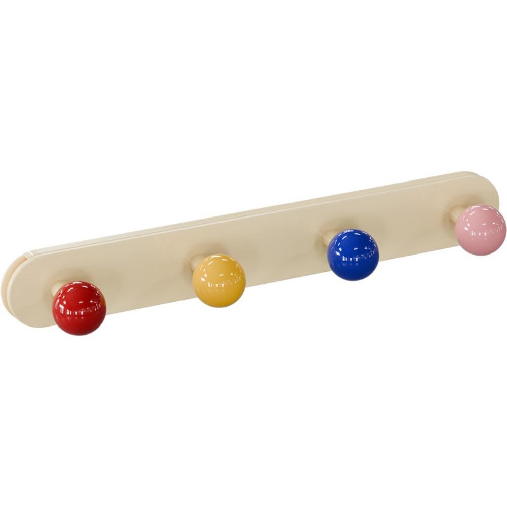 Dopamine Retractable Cap Hanger Punch-free Space Saving Retractable Hook Strong Grip 4 Hooks Bathroom Storage Hook бежевый