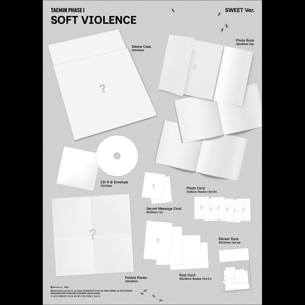 [Pre-order] TAEMIN(SHINee) PHASE I Soft Violence (PHOTO BOOK Ver.) + Free Gift