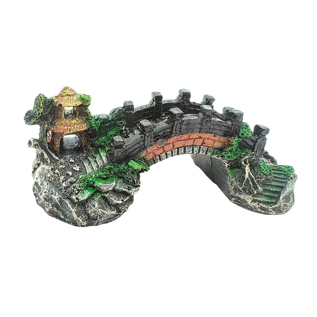 Cartoon Harz Ornamente Aquarium Burg Dekoration Aquarium Fisch Tank Turm