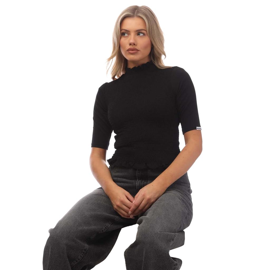 Hugo Womens/Ladies Dandelia Ruffled Top