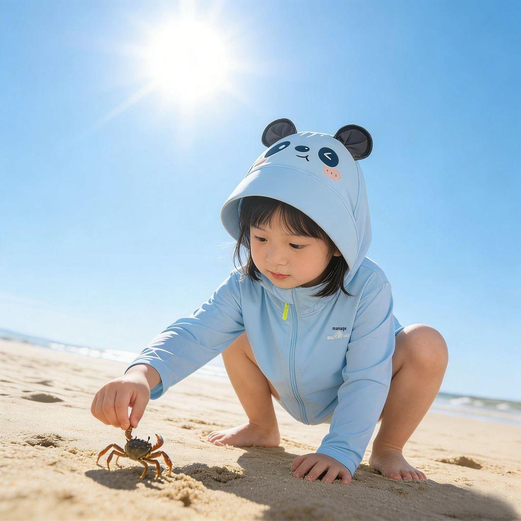 Children's Ice Silk UV Protection Jacket for Summer - Sun Protection Beachwear for Boys and Girls