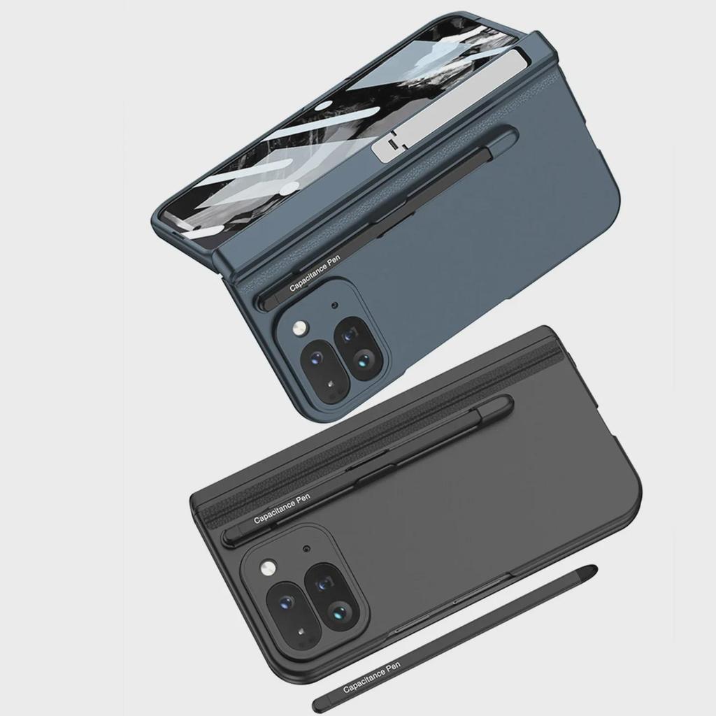 Full-Cover Bracket & Stylus Hard Case for Google Fold2 - Folding Screen Center Axis Protection