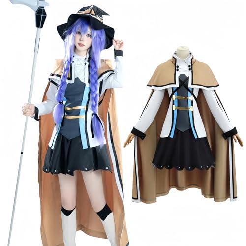 

[NOKIJP] Mushoku Tensei Cosplay Wig Included, Roxy Cosplay, Migurdia Cosplay, Greyrat Cosplay Top and Bottom Set for Adults, Costume for School Festiv