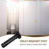 Adjustable Bathroom Partition Support Foot Stainless Steel Toilet Stall Bracket Stable Floor Mount Hardware Accessory