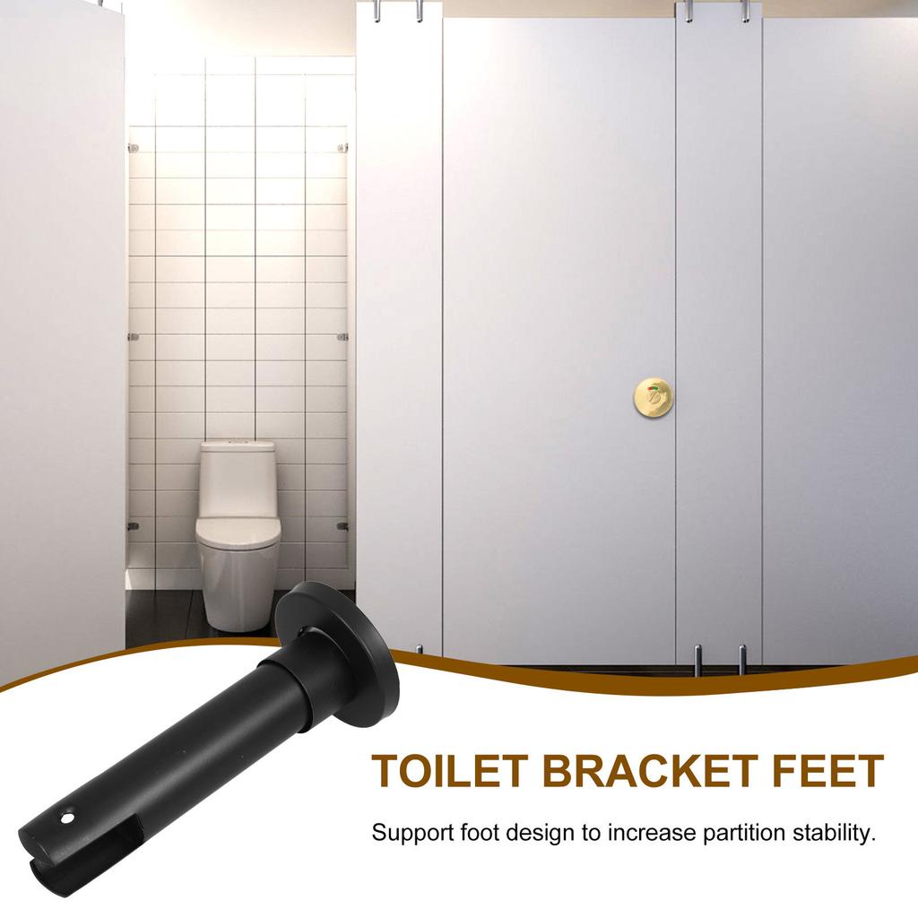 Adjustable Bathroom Partition Support Foot Stainless Steel Toilet Stall Bracket Stable Floor Mount Hardware Accessory