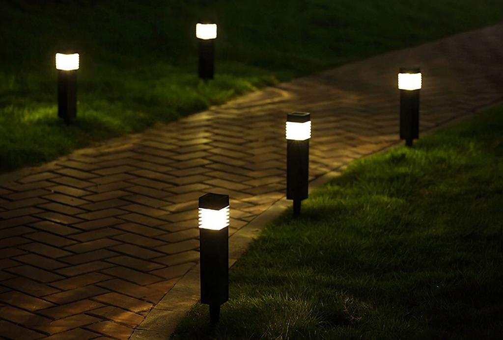 Solar Garden Lamp Led Post Martin 40Cm Black