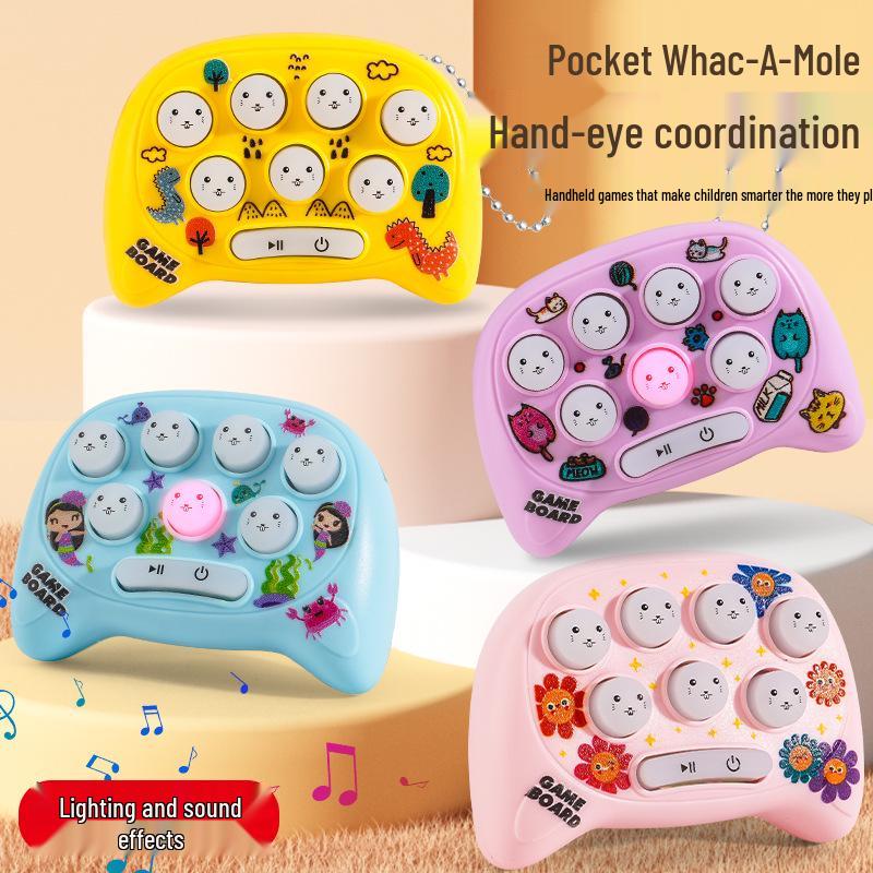 

Мини брелок «Ударь крота»: Милый мультяшный кулон Лабиринт Электронная игра Игрушка