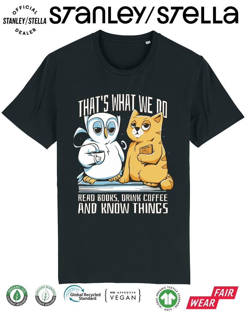 

Читай книги Пей кофе Смешные коты Футболка Детская / Премиум качество XL