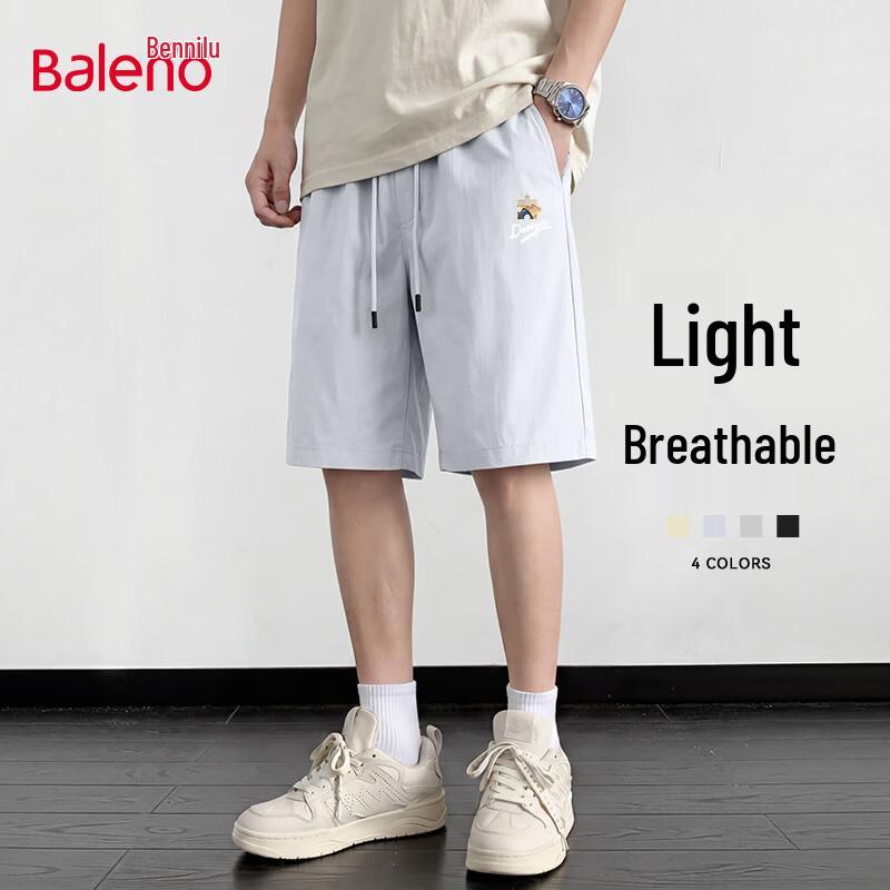 Baleno Men s Washed Cotton Straight-Leg Shorts 2XL