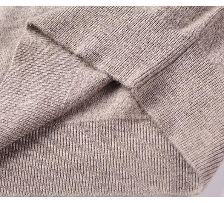 Men's Medium-Thick Solid Color Worsted Wool Turtleneck Sweater
