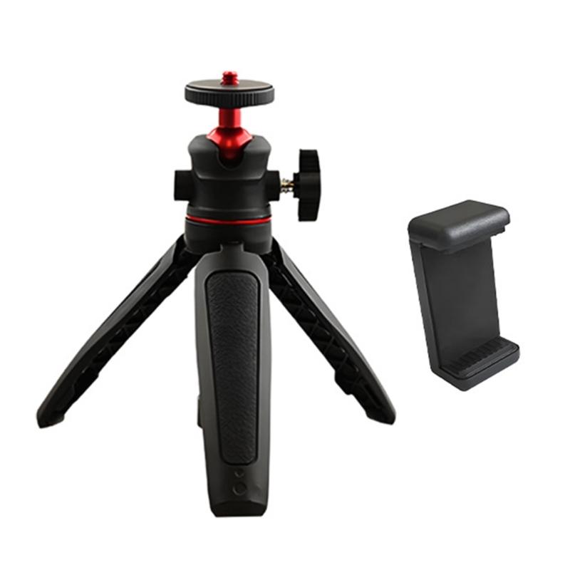

360 Degree Adjustable Tripod Tabletop Tripod for Photography Video Recording Handheld Tripod with Phone Clip 1