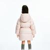 Little MO&Co. Comfort Fleece Girls' Hooded Mid-Length Down Jacket