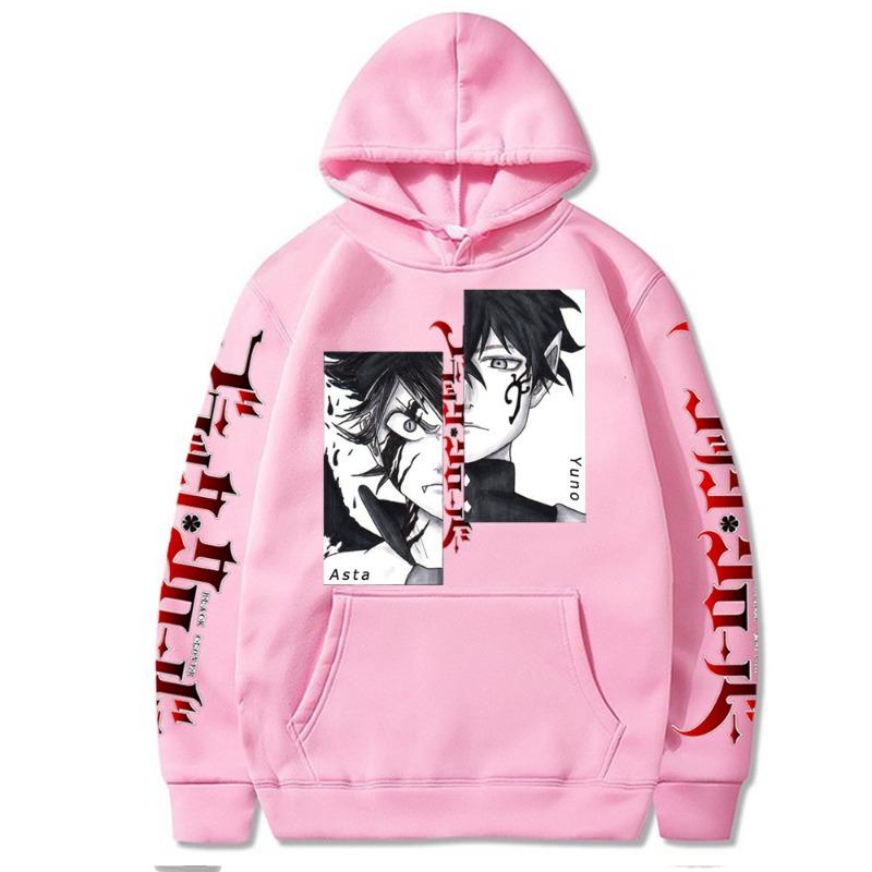 Japanese Animation Black Clover Hoodies Women Men Long Sleeve Hooded Sweatshirts Unisex Streetwear Pullover Clothing