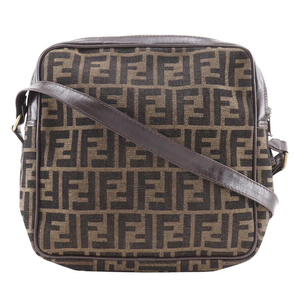 

FENDI Zucca Shoulder Bag Brown Nylon canvas Women Used