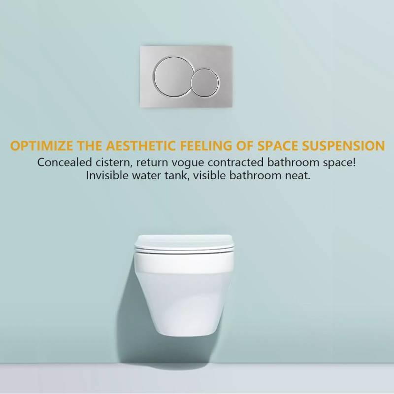 Pentru Geberit Sigma 01 Placă de Acționare cu Buton Dublu pentru Spălare, Acționator pentru Rezervor WC Ascuns