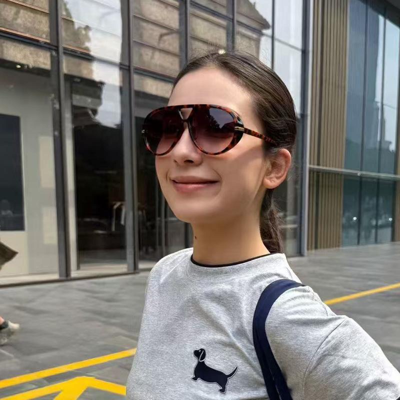 Vintage Women Oversized Oval Sunglasses 2pcs Luxury Brand Design Gradient Fashion Eyewear Female Sun Glasses