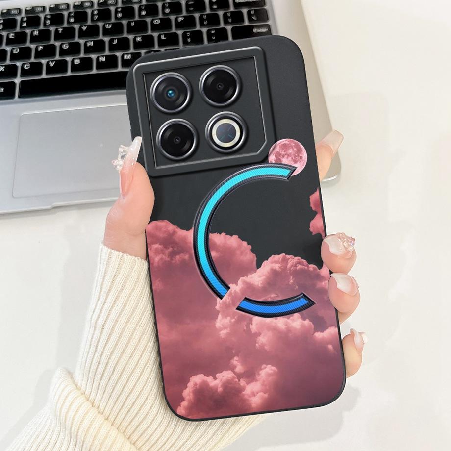 Soft Silicone TPU Matte Funda For Infinix GT 20 Pro / Infinix X6871 GT20Pro Phone Case Back Cover Astronaut Moon Night Painted
