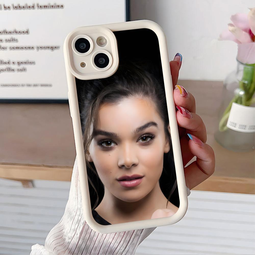 Hailee Steinfeld Thicken TPU Mobile Phone Case for iPhone 17 16 15 14 13 12 11 Air Pro Max Plus Colorful Cover