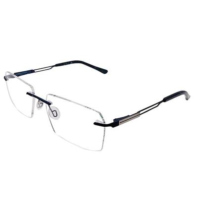 RSINC RimLess frame/eyeglass/Spectacle, Optical, Metal & Plastic For Men And Women, Titex Blue Blue 224803 54-17-140 | IB 21 | N1
