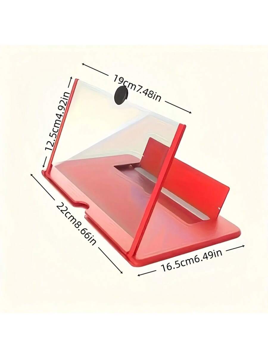 

Складная подставка-увеличитель экрана телефона, Превратите смартфон в планшет, Просмотр без рук, Дизайн для защиты глаз, Портативный дизайн красный