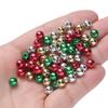 20-100pcs Christmas ABS Plastic Colorful Round Beads 6-12mm Spacer Loose Beads for DIY Earrings Bracelet Jewelry Making Supplies