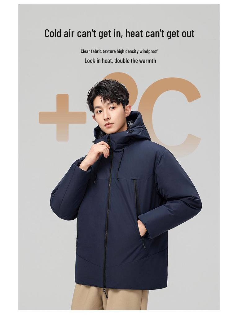 Men's Outdoor Windproof Waterproof Down Shell Jacket for Mountaineering