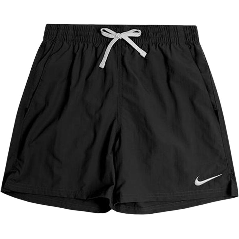 Nike Swim Solid Logo Drawstring Casual Shorts Men Shorts Black NESSE495-001