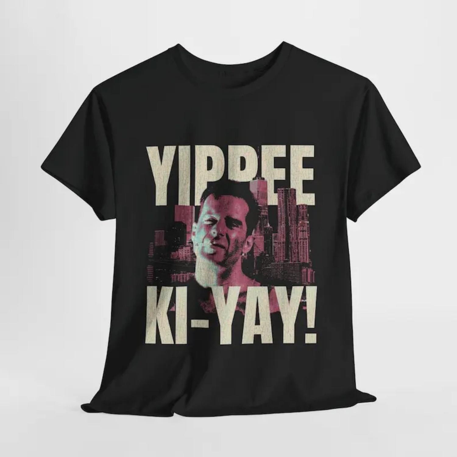 

Bruce Willis Action 80s Die Hard T-Shirt, Movie Fan Gift, Retro Tee, Unisex Graphic Shirt, Pop Culture Clothing S разноцветный