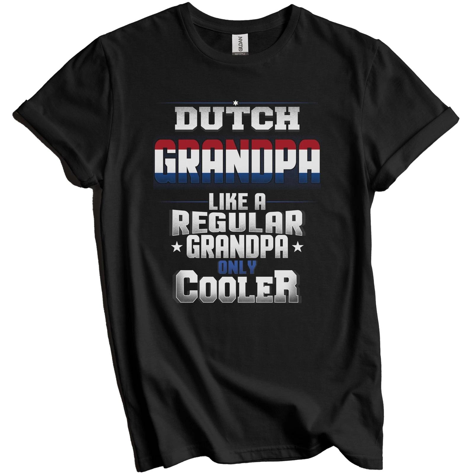 Dutch Grandpa Regular Grandpa Only Cooler Shirt Funny Netherlands Gift XL