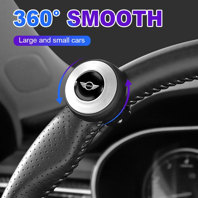 Fashion Car Steering Wheel Booster Ball Knob Use 360 Degree Wheel For BMW Mini Cooper F54 F55 F56 R56 R60 Roadster Clubman Coupe
