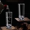 6pcs Crystal Glass Cup Creative Exquisite Long Glass Can Hold Whisky Home Kitchen Hotel Bar Friends Colleagues Party Available