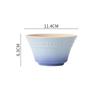 300ML 4.5 Inches Rainbow Gradient color Dishes Fruit Bowl Tableware Ramen Bowls Kitchen Dessert Salad steamed egg bowl Tableware
