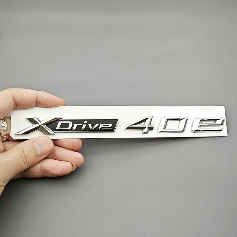 3D ABS Car Letters Logo XDrive 40e 45e Badge Rear Trunk Emblem Side Fender Sticker For BMW  X5 F15 G05 Tail Exterior Accessories