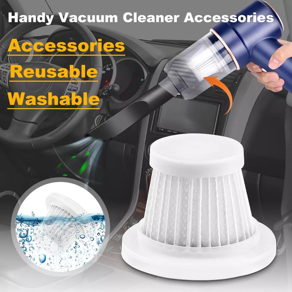 2/6 PACK Reusable Washable Filter For Cordless Car Vacuum Cleaner Handheld Vacuum Cleaner Accessories Reusable