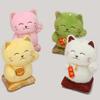 Stuffed Lucky Cat Plush Toy With Necklace Lucky Cat Stuffed Doll  Christmas