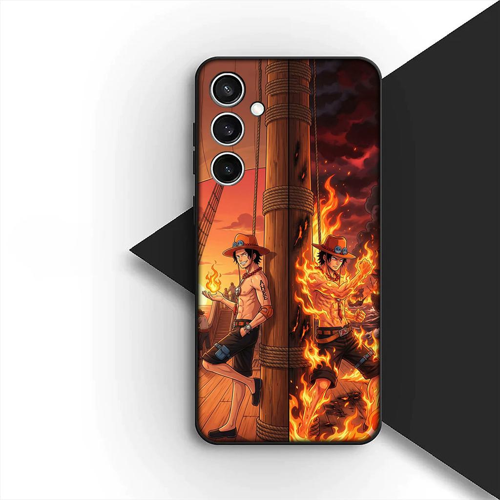 Cover for Apple iPhone 17 16 14 15 Plus Pro Max 16E ProMax + 15Plus 15+ 16+ Phone Case Anime Portgas D Ace Luffy One Piece